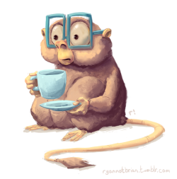 ryannotbrian:  Another animal drinking coffee!!!