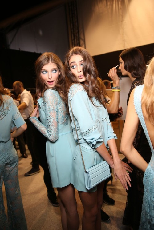 stylebythemodels: The gorgeous makeup and outfits backstage at Elie Saab SS 2015 would make it hard 