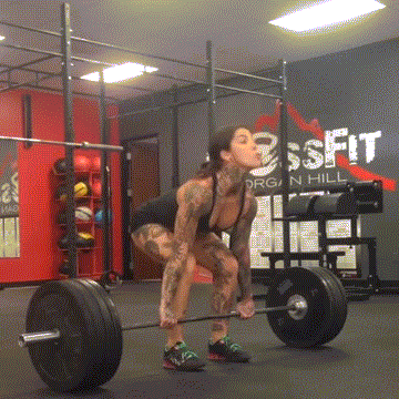 crossfitters:  Chloie Jönsson: Just BARELY made that power clean. Hello 185, glad