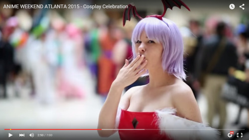 pigeonfoo:  That time I was in a BeatDownBoogie video! Click the image to go to the linkLilith Aensland cosplay shot at Anime Weekend Atlanta 2015Video by Beat Down BoogieCostume created by Afterglow Cosplay    