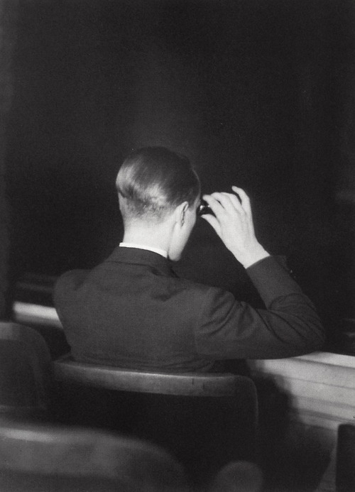 1929. Gentleman at the theatre by Paul Citroen. 