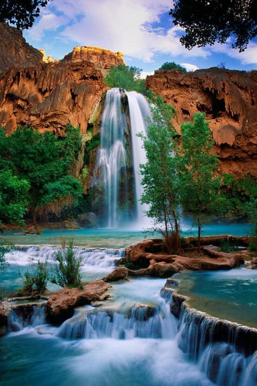 lori-rocks:  Havasu waterfall, Supai, Arizona, by Inge Johnsson