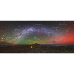 Milky Way with Airglow Australis - annotated