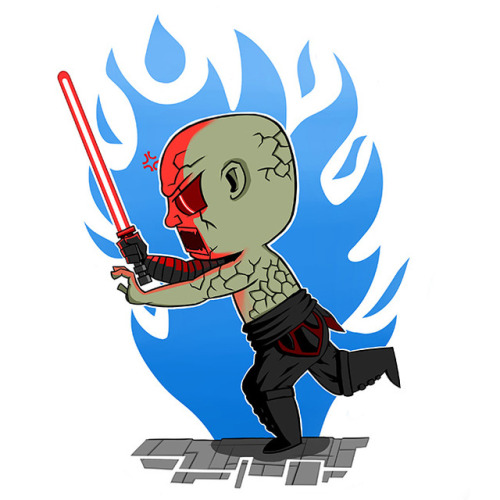 dismischief: Knights of the Old Republic are great games with even greater villains. Here are a few of my favorites from a Star Wars tale of epic proportions. They of course have been chibified for maximum cuteness.