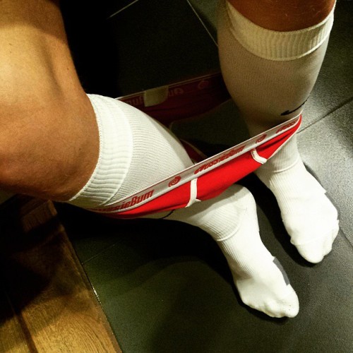 XXX Men in rugby and footy socks photo