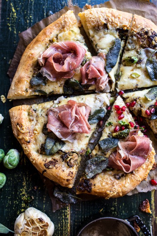 do-not-touch-my-food:  Brussels Sprout Pizza with Browned Sage Butter 