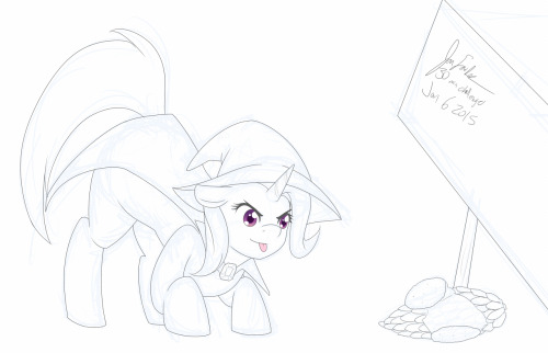 asksolarflair:  Trixie does not fall into traps! She merely enjoys being an escape artist! 