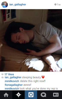 fckingallagher:  Ian and Mickey + Social Media - Instagram (2/?)  