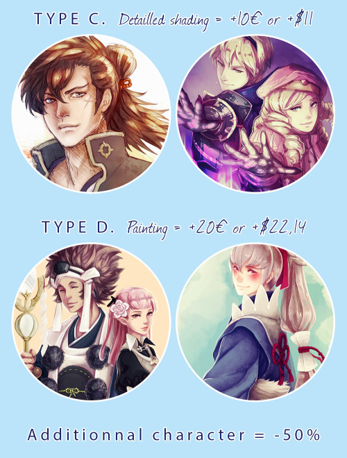 azurmet: Hi everyone ! I took time, but today I’m finally opening commissions ! ^^ If you want