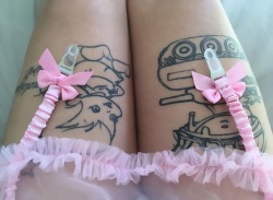 krybaby666:Here’s some more pics of me in my tutu garter belt 💗@babygirl-blood