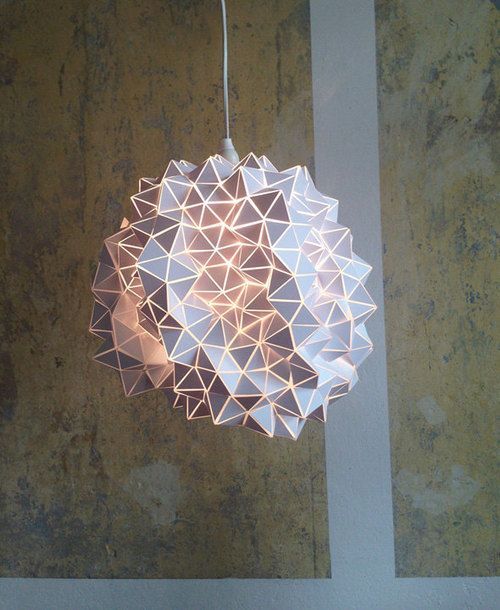 Porn photo thedesignwalker:  Geodesic Pendant Lamp Shade