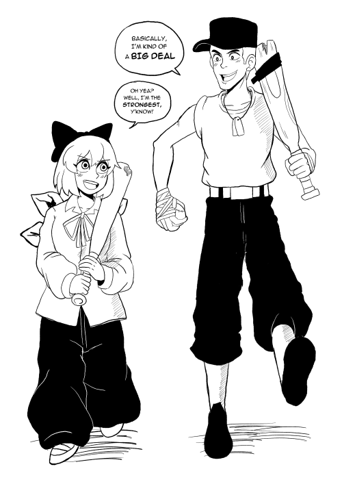 The Mercs And The Fairy : Touhou And TF2 Crossover