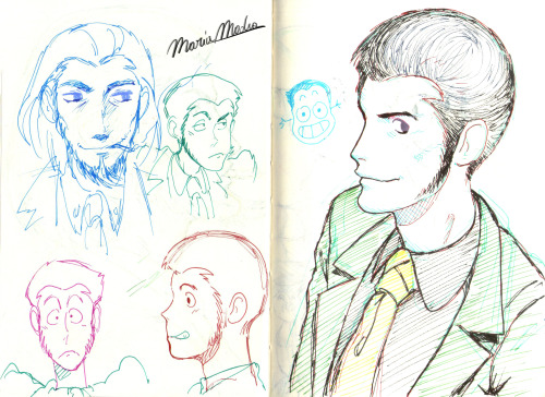 myrame-y:A tour of my sketchbook pt.4some bad anatomy, other anime characters, part 3 Goemon, but mo