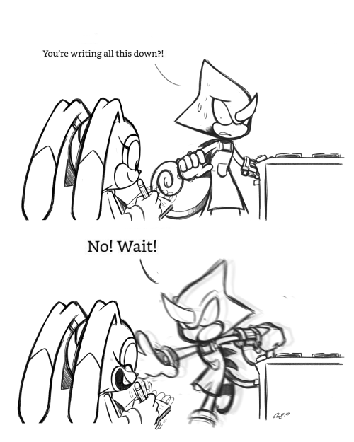 That One Espio Bit From The Sonic Cookbook But I Drew It Because I Love It