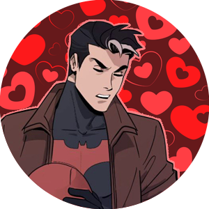 → lovecore JASON TODD / RED HOOD icons (for anon!)[ID: 3 circular icons of Jason Todd in the Wa