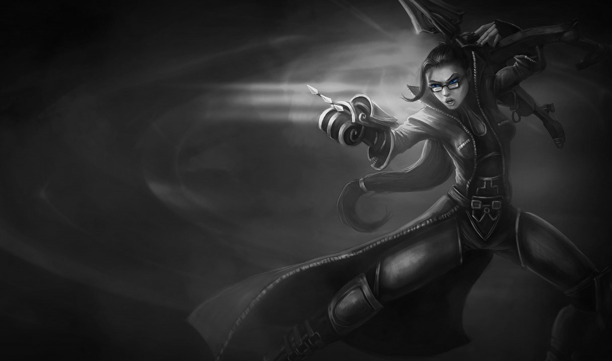Monochromatic Splash Art: Vindicator Vayne by AODRG 