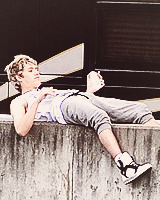 glossyma:      Niall + lying down     
