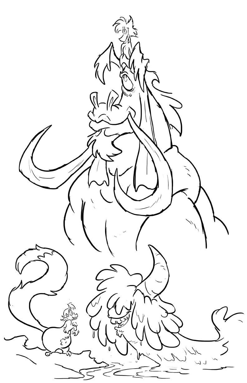 Doodle dump as well as some chapter 3 4 stuff. Working on simplifying my style. Not