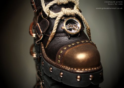 mooseolini:
“emporioefikz:
“ Steampunk skypirate boots
”
Never in my life have i wanted shoes more.
”