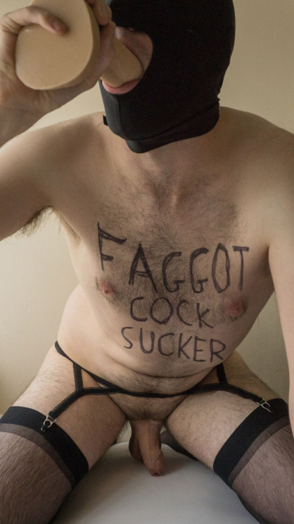 ssfag:  I’m a faggot and I was born to suck cocks.  Fucken fairy