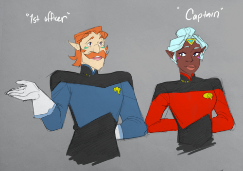 curioscurio: Star Trek AU I love space?? so this was the next logical step 