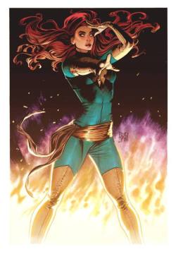 marvel1980s:  Jean Grey by Rodrigo Martins