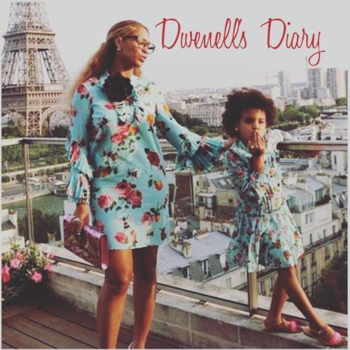 @beyonce and Blue Ivy take Paris in matching @gucci dresses. #beyonce #blueivy #gucci #mommydaughter