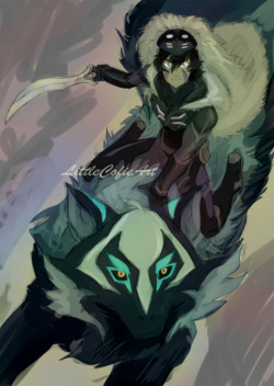 littlecofieart: Working on a Mononoke Keith