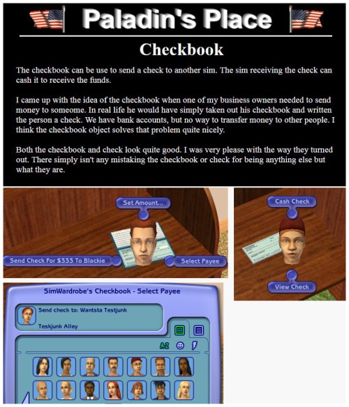 Bankding Add On: SimWardrobe’s Checkbook +Standing Here’s SimWardrobe’s checkbook 