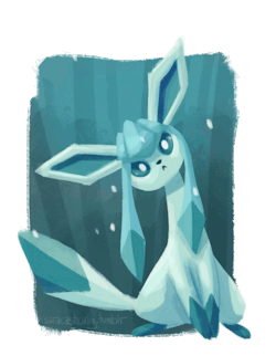saracastically:  day 19 - eeveelution: glaceonlet
