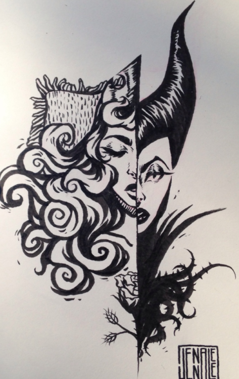 habibtimona:Sleeping Beauty and Maleficent