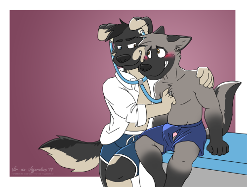 A pair of Valentine’s commissions for norm and Drake McCloud of FA!