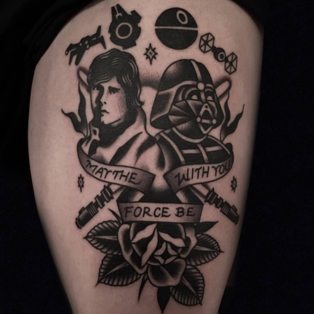 austinmaplestattoos:  May the fourth be with you !! Thank you Christina ! Done at