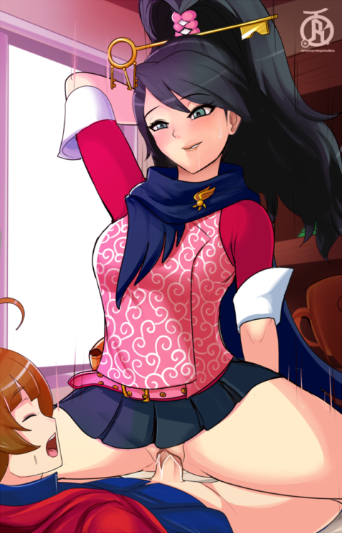 revolverwing: “These two sure get along recently…” Commission featuring Kay Faraday and Sebastian Debeste/Yumihiko Ichiyanagi from Ace Attorney Investigations 2! 