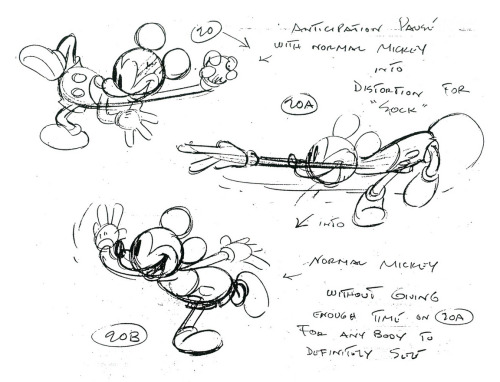 disneyconceptsandstuff:Model Sheets for Mickey Mouse