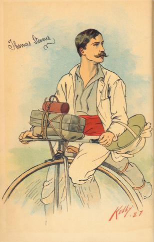 theclubofqueertrades:Illustration from Around the World on a Bicycle. From San Francisco to Teheran 