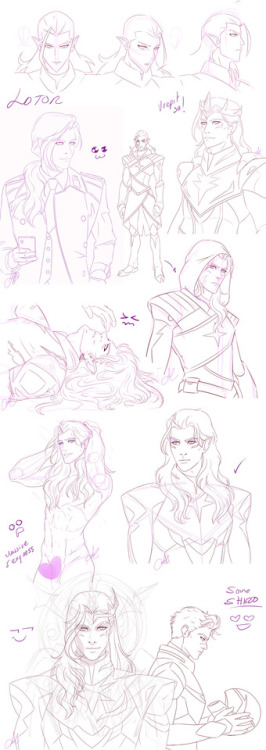 kari-izumi: valmcqueen: Lotor’s scketches from the past month I’m just cleaning up my PC