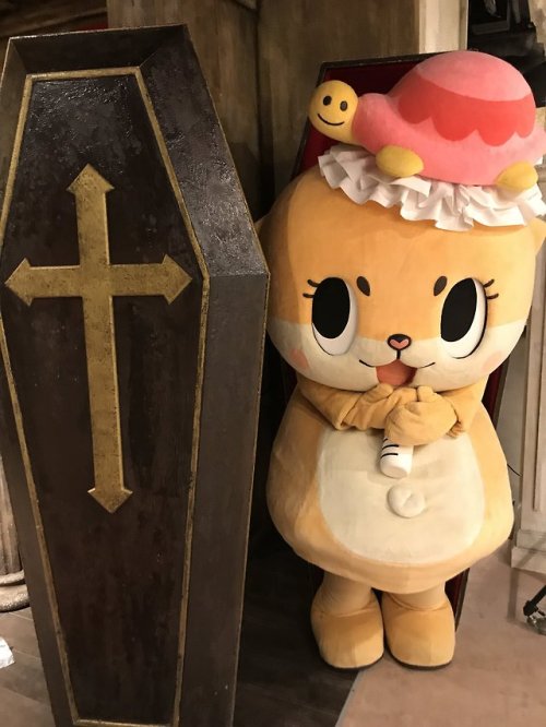 yurukyarayakusu:かっこいい棺おけを見つけましたっ☆ギリ入れると思いますっ☆ちぃたん☆ですっ☆I found a cool coffin!☆ I think I just barely 