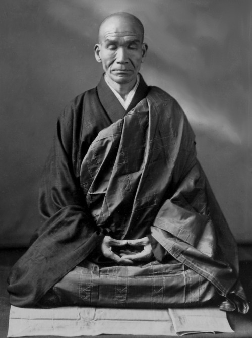 Japanese Zen monk, Kodo SAWAKI 澤木興道老師 (1880-1965) - He is known for his rigorous emphasis on zazen, 