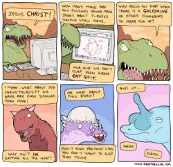 lol  T-rex makes a convincing argument…