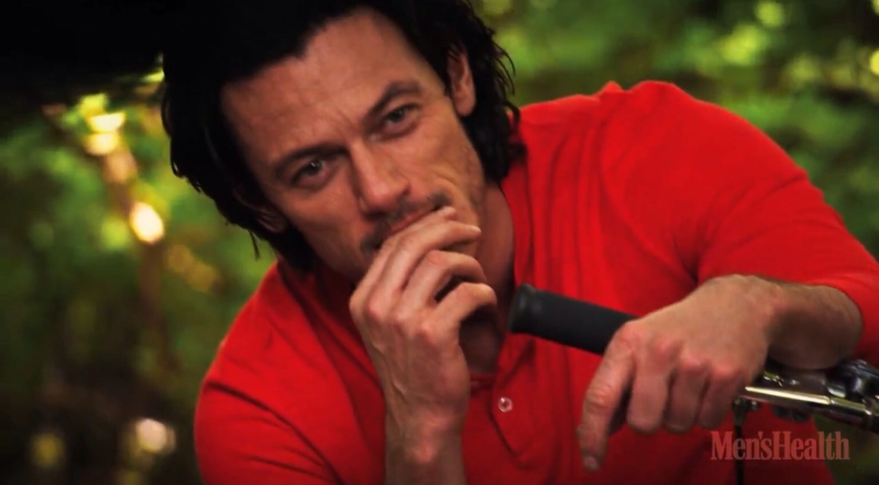 moustacheluke:  Luke Evans - “Mens Health Magazine” BTS  
