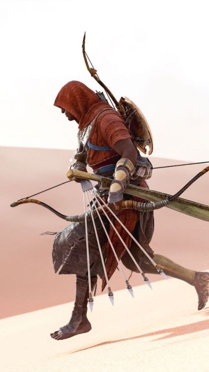 Video game, Assassin&rsquo;s Creed Origins, archer, desert, 720x1280 wallpaper @wallpapersmug : 