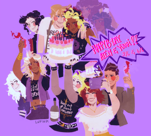 lufdraws:happy bday to the kings of my heart games 