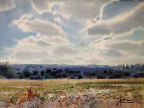 Igor Mosiychuk (b.1963) - Landscape. 2015. Watercolour.