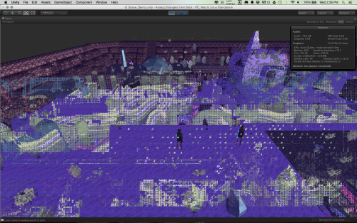 Some lovely unexpected glitches in Strangers/Unity3D~
