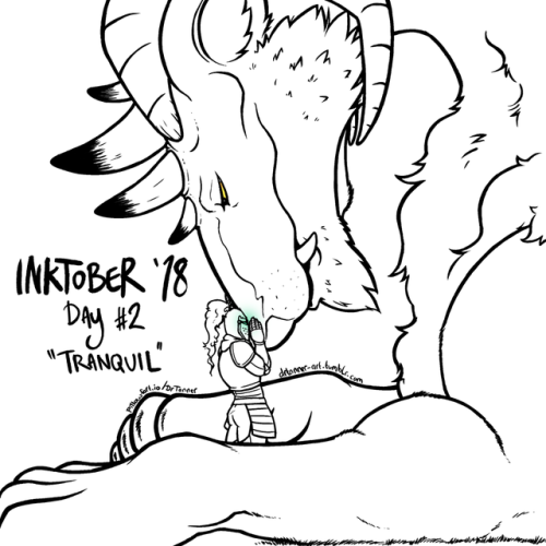 drtanner-art:TANNER’S FIRST INKTOBER: MONSTERS!DAY 2: TRANQUIL“Oh, mother. I can always find some pe
