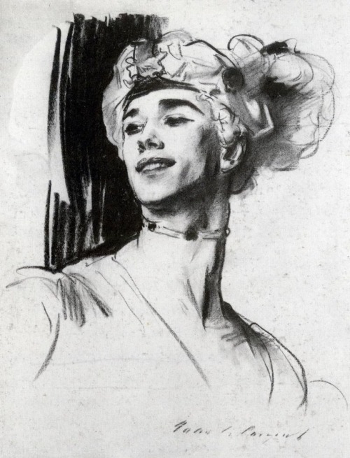 Porn Pics artist-sargent:  Vaslav Nijinsky in Le Pavillon