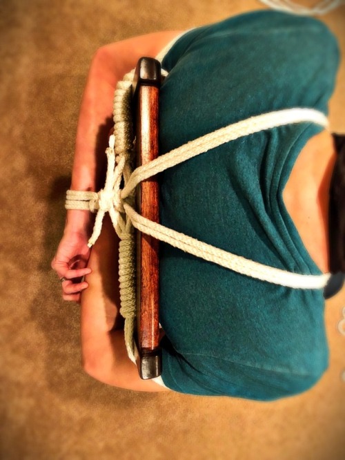 tied-boi-sub:Biofuel informed me he had a bondage buddy coming over later in the week. I wasn’t invited, but he did need someone to practice his ropes on…