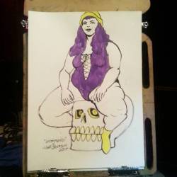Drawing Incogneato at Dr.  Sketchy’s