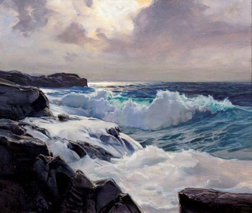 detailedart:Ocean captures ca.1900; Frederick Judd Waugh.